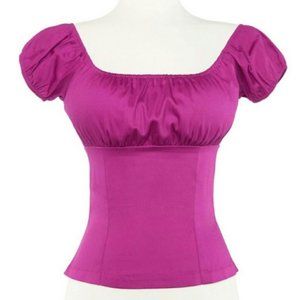 Pinup Couture Peasant Top in Baton Rouge - Small